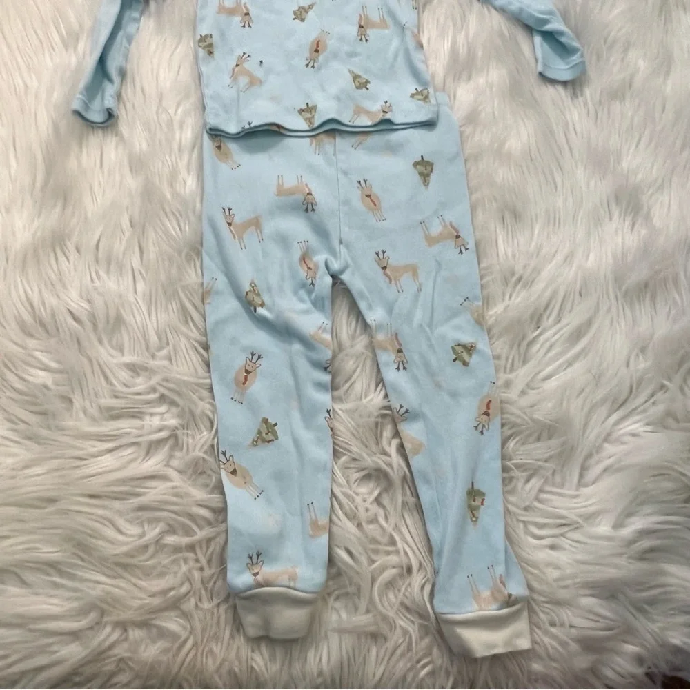 George Kids Pajama Set Light Blue Christmas